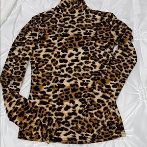 Cheetah Turtleneck